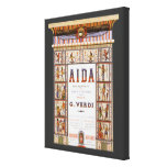 Vintage Music, Egyptian Aida Opera by Verdi Gallery Wrapped Canvas