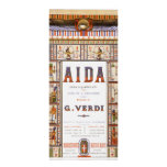 Vintage Music, Egyptian Aida Opera by Verdi Custom Rack Cards