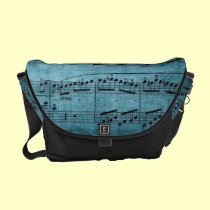 Vintage Music Score Messenger Bag messenger bags