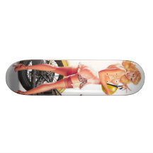 Vintage Naughty Sexie Pin Up Girl Skate Boards