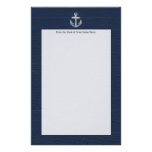 Vintage Nautical Anchor Custom Stationery