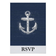 Vintage Nautical Anchor Invitations