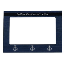 Vintage Nautical Anchor Photo Frame Magnets