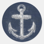 Vintage Nautical Anchor Stickers