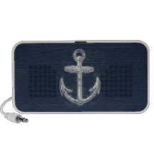 Vintage Nautical Anchor Travelling Speakers