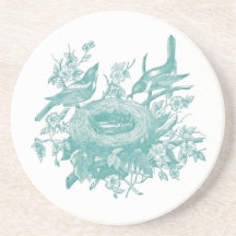 Vintage nest drink coaster