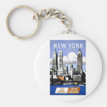 Vintage New York City Travel Keychains