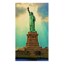 Vintage New York Statue Of Liberty Business Card Templates