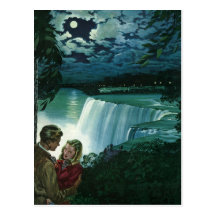 Vintage Newlyweds at Niagara Falls Post Cards