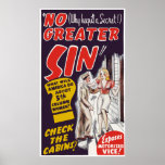 Vintage "No Greater Sin" Movie Poster