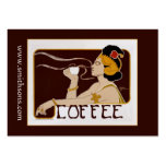 Vintage Nouveau Coffee Business Card