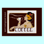 Vintage Nouveau Coffee Business Card business cards