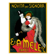 Vintage Novita per Signora Italian Fashion Couple Postcards