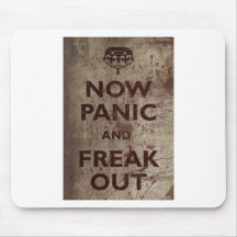 Vintage Now Panic & Freak Out Mouse Pad