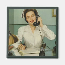 Vintage Nurse Magnet