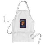 Vintage Old Retro Crate Product Goods Label Veggie Apron