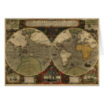 Vintage Old World Map History Series Greeting Card