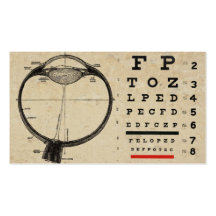 Vintage Ophthamologist Business Cards