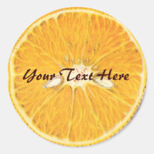 Vintage Orange Stickers