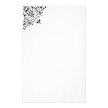 Vintage Ornate Corner Stationary Custom Stationery