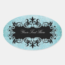 Vintage Ornate Label Sticker