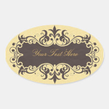 Vintage Ornate Label Stickers