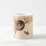 Vintage Owl in Moon Mugs