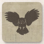 Vintage Owl Silhouette Coaster cork coasters