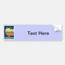 Vintage Palestine Middle East Bumper Stickers