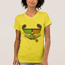 Vintage panda 3-D glasses T-shirts