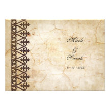 Vintage Parchment Collection Wedding Invitation