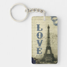 Vintage Paris | Blue Acrylic Key Chains
