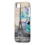 Vintage Paris Butterfly fashion iphone5 case Case For The iPhone 5