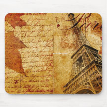 Vintage Paris Mouse Pad
