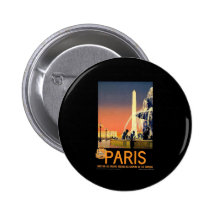 Vintage Paris Pinback Button