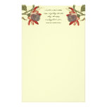 Vintage Passion Flower Personalized Stationery