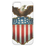 Vintage Patriotic American Flag and Bald Eagle iPhone 5 Cover