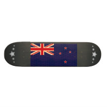 Vintage Pattern Kiwi Flag Skate Boards