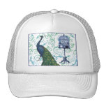 Vintage Peacock & Cage Trucker Hats