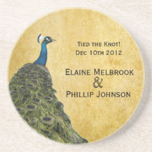 Vintage Peacock Coasters