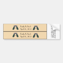 Vintage Peacock Custom Water Bottle Labels Bumper Stickers