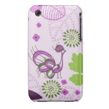 Vintage Peacock iPhone 3 Case-Mate Cases