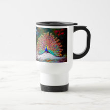 Vintage Peacock Painting Mug