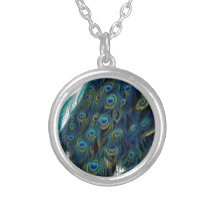 Vintage Peacock Personalized Necklace