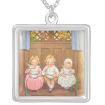 Vintage Pease Porridge Hot Childrens Nursery Rhyme Custom Jewelry