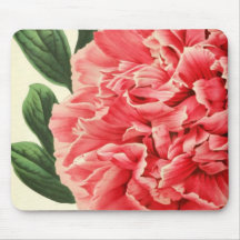 Vintage Peony / Retro Pfingstrose Mousepad