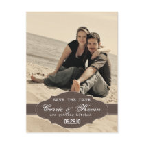 Vintage Photo Save the Date Card Template Post Cards