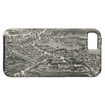 Vintage Pictorial Map of Sandwich MA (1884) iPhone 5 Covers