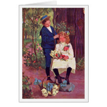 Vintage Picture of Young couple Card
