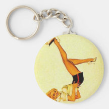 vintage pin up ace key chains